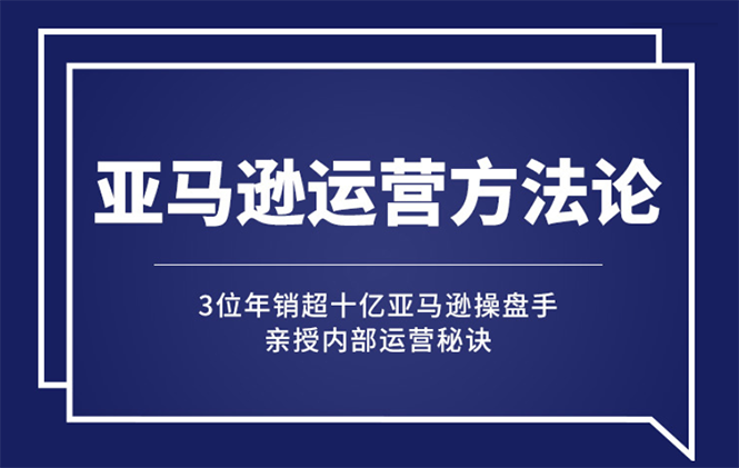 亚马逊大卖的运营方法课：年销10亿大卖家亲授内部秘诀-云网创资源站