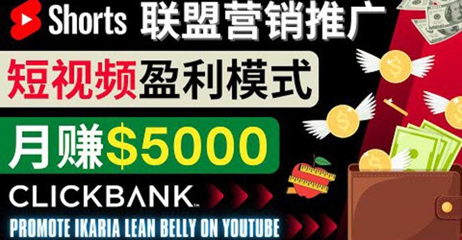 通过Youtube Shorts推广联盟营销商品，月赚5000美元 方法和技巧-云网创资源站