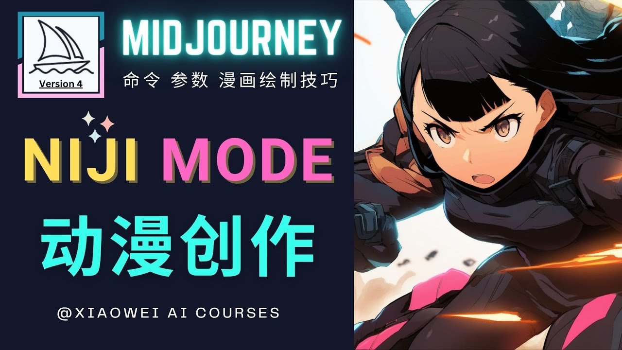 使用Midjourney的Niji模式，绘制专业级的动漫作品，多重风格可选-云网创资源站