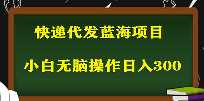 2023最新蓝海快递代发项目，小白零成本照抄也能日入300+-云网创资源站