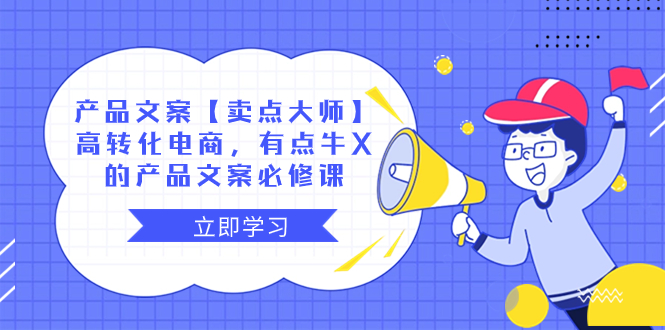 产品文案【卖点 大师】高转化电商，有点牛X的 产品文案必修课-云网创资源站