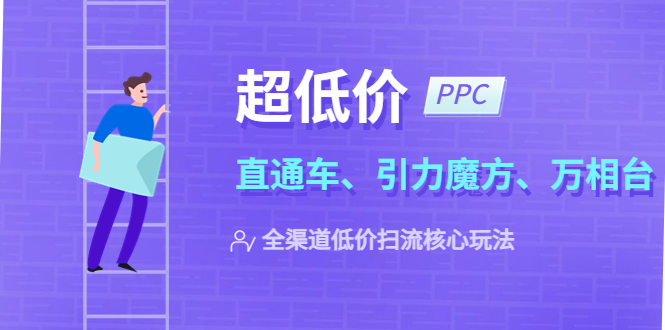 2023超低价·ppc—“直通车、引力魔方、万相台”全渠道·低价扫流核心玩法-云网创资源站