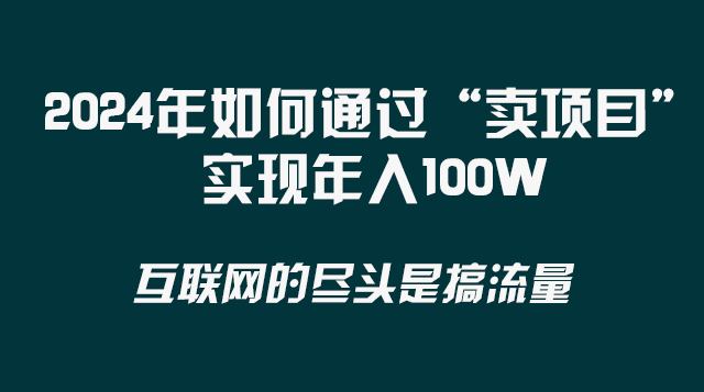 2024年如何通过“卖项目”实现年入100W-云网创资源站