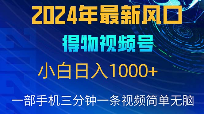 2024年5月全新蓝海项目，新手没脑子实际操作，快速上手，日入1000-云网创资源站