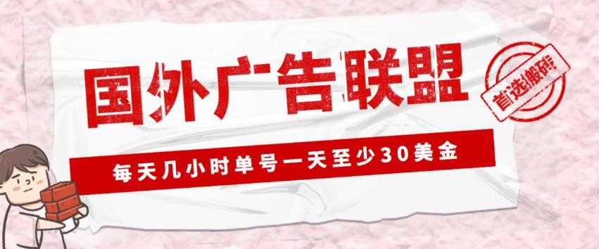 外面收费1980的最新国外LEAD广告联盟搬砖项目，单号一天至少30美金【详细玩法教程】-云网创资源站