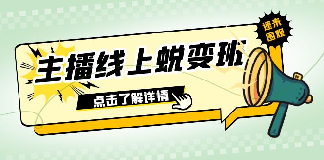 2023主播线上蜕变班：0粉号话术的熟练运用、憋单、停留、互动（45节课）-云网创资源站