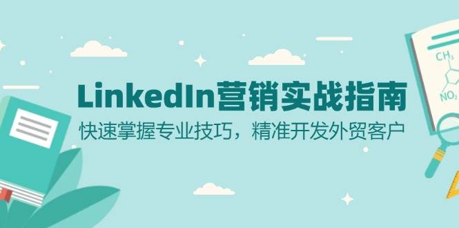 LinkedIn营销实战指南：快速掌握专业技巧，精准开发外贸客户-云网创资源站