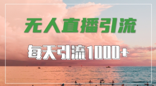 抖音快手视频号全平台通用，无人直播引流法，超暴力引流1000+高质量精准创业粉【揭秘】-云网创资源站