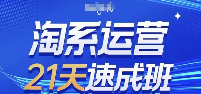 淘系运营21天速成班(更新24年8月)，0基础轻松搞定淘系运营，不做假把式-云网创资源站