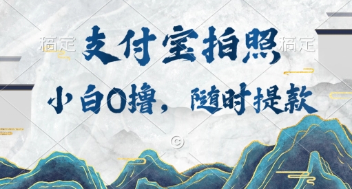 新手0撸新项目，支付宝钱包照相接任务，随时可提现-云网创资源站