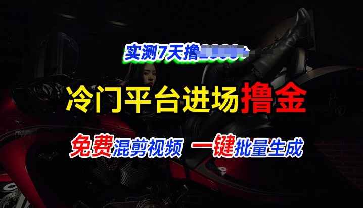 全新升级小众服务平台vivo短视频，迅速完全免费入场搞米，根据混剪视频一键批量生成，评测7天撸2.3k-云网创资源站